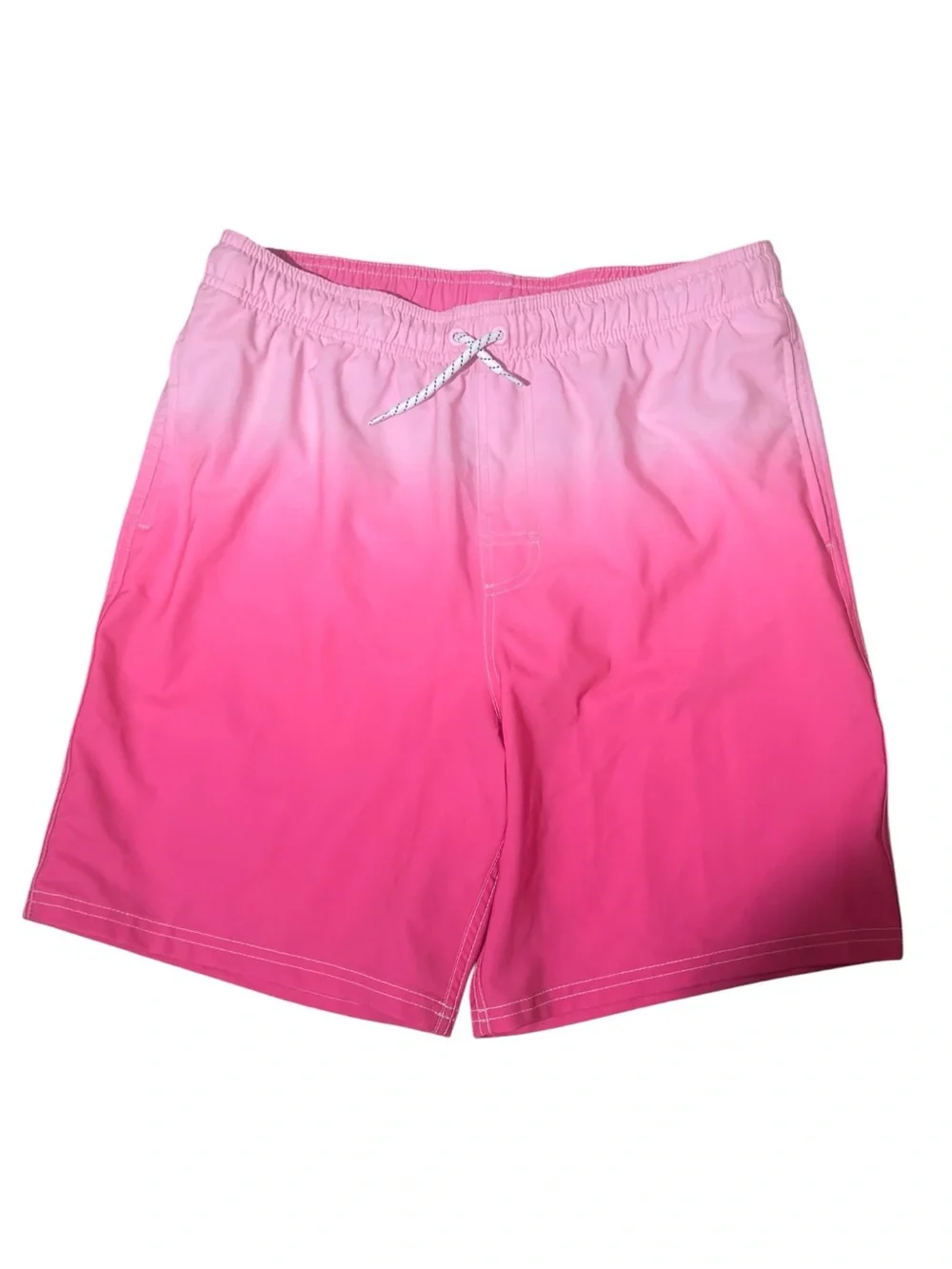 Wonder Nation Boy’s Quick Dry Stretch UPF50 Ombre Swim Trunks EUC
